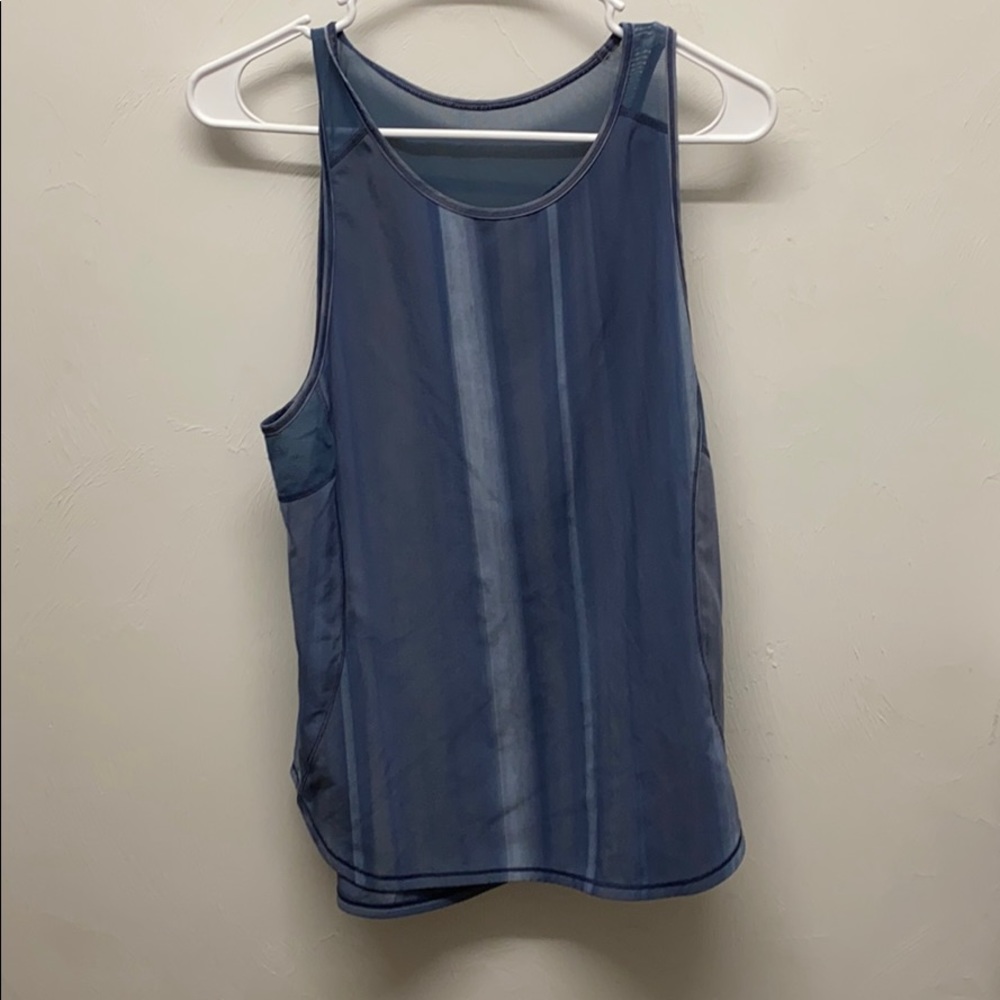 Lululemon Blue Patterned Tank